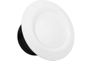 ATYHAO Osłona kratki wentylacyjnej, 4 rozmiary Nawiewnik sufitowy Wylot Zawór nawiewny Odpowietrznik Regulowany odpowietrznik Wentylacja Osłona węża(100mm)