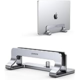 UGREEN Supporto Verticale per Laptop 15,6", Porta PC Portatile in Alluminio da Tavolo, Supporto PC Portatile Regolabile 12-25