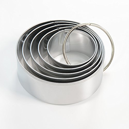 ProCook Ausstechformen, rund, Keksausstecher, Plätzchenausstecher, 5-teiliges Set - 3