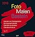 Produktbild Foto-Malen-Basteln Bastelkalender schwarz groß 2018: Fotokalender zum Selbstgestalten. Do-it-yourself Kalender mit festem Fotokarton. Format: 45,5 x 48 cm