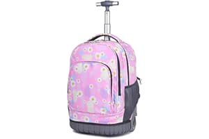 BOZONLI Torby Szkolne na Kółkach dla Chłopców Dziewcząt, Plecaki Dziecięce Plecak na Kółkach, Odpinany Plecak na Kółkach Dla Uczniów