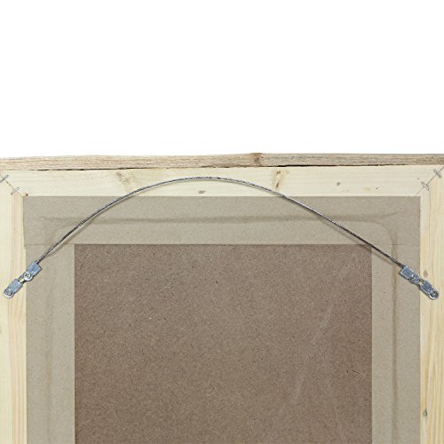 Eckiger Spiegel mit Rahmen aus Holzstücken Sonne Massiv Holzrahmen Wandspiegel großer Holz-Spiegel ca. 80-110 cm Nr. 5 - 3