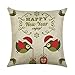 Produktbild Hi case Christmas Decorative Printing Pillow Cases Linen Cotton Pillow Box Linen Sofa Pad Cushions Home Decoration,18X18