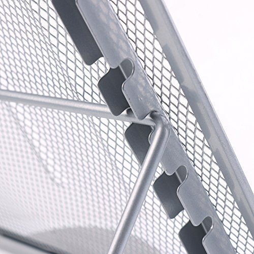 Laptopständer, belüftet, verstellbar, Metall Ineinander Notebook Standplatz, 24x19CM / 9.45×7.48Inch (Silber) - 5