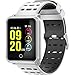 Produktbild Fitness-Tracker mit Herz-Monitor, Miya Smart Armband Bluetooth 4.2 Smart Watch IP68 Wasserdicht Blutdruck Pulsmesser Anrufe SMS Erinnerung Fitness Tracker Smart Watch.