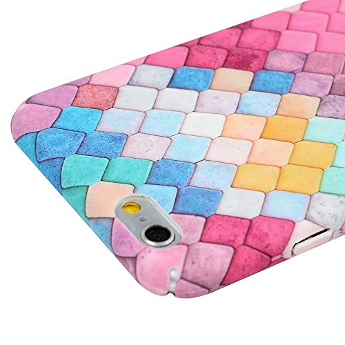 iPhone 6 6s Funda R  gida Pl  stico PC Case 4 7  - Mavis s Diary Funda para m  vil Carcasa Resistente a los Ara  azos Dise  o de cuadr  cula de colores