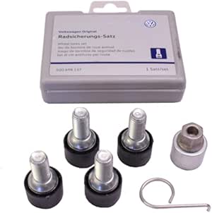 VW Original Wheel Lock Set Rim Lock VARIOUS MODELS 5q0698137: Amazon.co ...