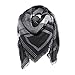 Produktbild Damen Schal Btruely Plaid Stich Scarf Lange Kaschmir Wolle Shawl Plaid Hals Schal (Eins Größe, Schwarz)