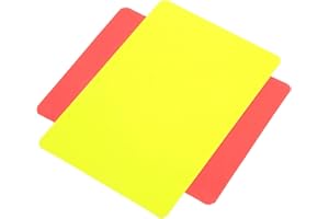 Pwshymi Arbitro Cartellino Rosso e Giallo Calcio Cartellini Rossi e Gialli Registra Giochi Strumento per Arbitro per Calcio