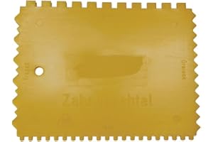 TOOLLAND A LAND OF POSSIBILITIES Toolland Espátula dentada de plástico con 4 formas de dientes diferentes, 180 mm