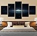 Produktbild Rureng   Kunst Malerei Modulare Poster 5 Stücke Sternenhimmel Bild Leinwand Hd Druck Dekoration Büro Wand Wohnzimmer