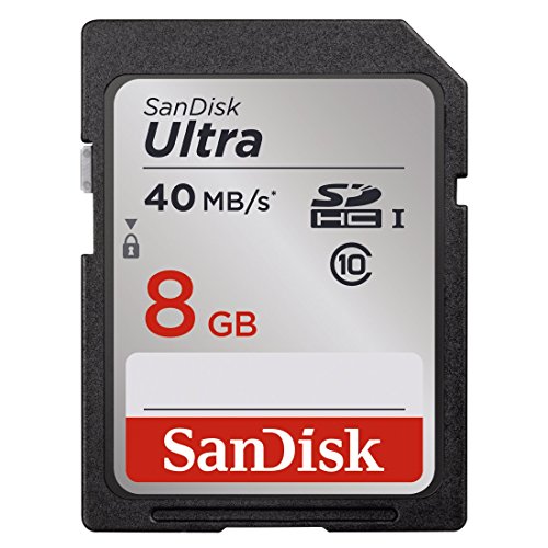 Carte mémoire SDHC SanDisk Ultra 8 Go Classe 10 UHS-I avec une vitesse de lecture allant jusqu'à 40 Mo/s (SDSDUN-008G-G46) {title}