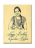 Incredible Gifts India Birthday Present Ideas - Engraved Photo On Maple Wood (5X4 Inches)