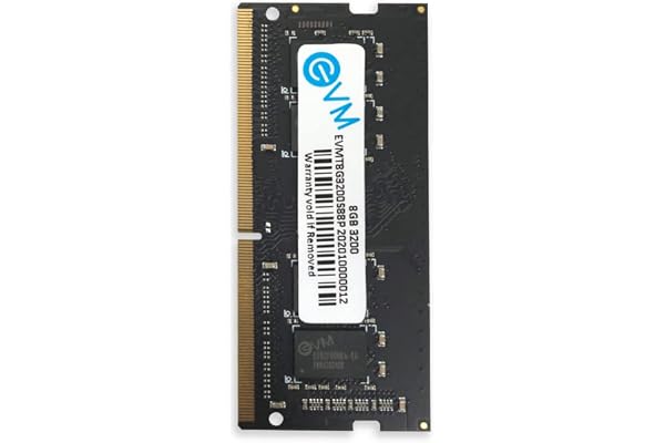 EVM 8GB DDR4 Laptop RAM 3200MHz | SO-DIMM – 1.2V Low Voltage | 260-PIN Pin, Intel & AMD Compatible | High-Speed Laptop Memory
