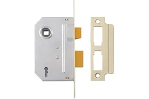 Yale Locks PM320PB25 3 Lever Mortice Sash Lock 67mm 2.5-inch - Polished Brass Finish