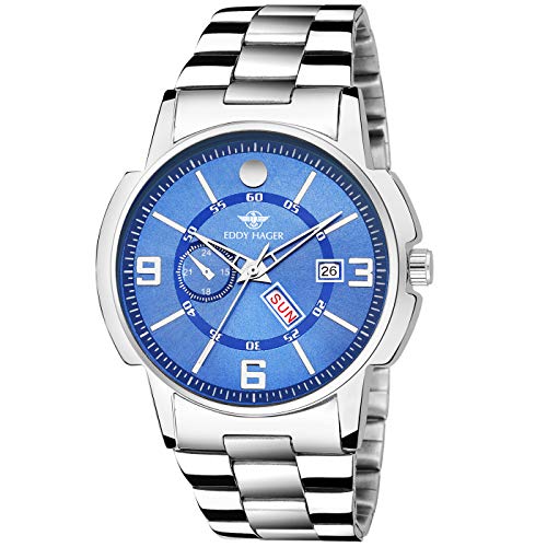 Eddy Hager Blue Day and Date Mens Watch EH-226-BL RS.199 (92.00% Off) - Amazon Eddy Hager Blue Day and Date Mens Watch EH-226-BL RS.199 (92.00% Off) - Amazon