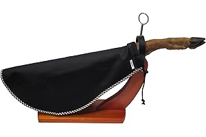 DISELIO Cubre Jamón Color Negro con Vivo Cuadritos Vichy, Tela Sarga Algodón y Poliéster. - Funda Jamón o Paletillla (C-J-Negro-Vichy)