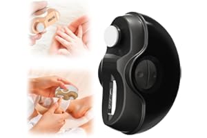 ‎GIVUAIME Elektrischer Nagelknipser Mit Feilen-Funktion, 2026 Neu Elektrische Nagelfeile , 2 In 1 Automatischer Elektrischer Nagelknipser, Dual Speed, Silent, Für Senioren, Erwachsene Und Babys (Schwarz)