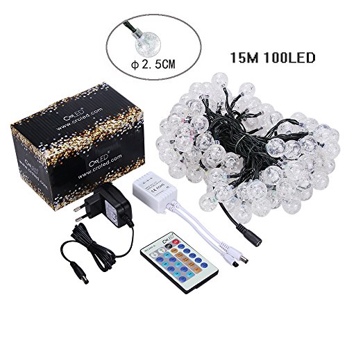 CroLED LED Lichterkette 15m 100LED Strip Licht Kette Wasserdicht Dimmbar DC5V Weihnachten Baum Dekor Farbig Lichtereffekt - 7