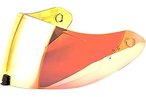 Guajiro - Visier kompatibel mit Scorpion EXO | R1 Evo Air | R1 Carbon Air | 1400 Evo Air | 1400 Carbon Air | 520 Evo Air | 391 | Pinlock-fähiger Polycarbonat-Bildschirm (Hellrot)