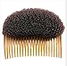BLACK--Hair Bump/Bun Shaper with adjustable comb with beehive LOOK