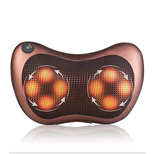 Preisvergleich Produktbild LLFFDC Massagekissen Shiatsu Massagegeräte für Nacken Schulter Rücken Elektrische Nackenmassagegerät mit Infrarot Wärmefunktion und 3D-rotierenden Massageköpfen für Auto Büro Zuhause