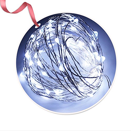 Preisvergleich Produktbild Iitrust Lichterkette Batterie betrieben (Nicht enthalten) 30 LED 3M Kupferdraht wasserdicht Sternenlicht außen und innen, Dekorative Lichter für Weihnachten, Party, Hochzeit, Feste - Weiß