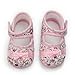 Baby Infant Girls Princess Warm Pink Bowknot Cotton Shoes Soft Bottom (Size 13 for 9-18 months baby)