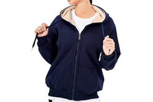 LBL LEADING THE BETTER LIFE LBL Veste Polaire Femme Chaud Doublure Polaire Zippée à Capuche Sweat-Shirt Manches Longues pour Hiver