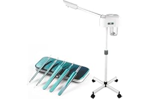 Longing Home Gesichtsdampfer, warme Nebel, Luftbefeuchter, geeignet für Salon und Zuhause, Mitesser entfernen, Hautalterung ermäßigen, lässt ihre Hautstrahlend und gepflegt aussehen, Höhe einstellbar