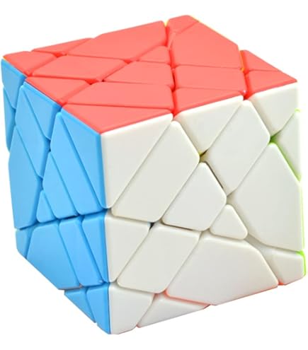 Oostifun MoYu MoFang JiaoShi Meilong HunYuan schuine draaiende kubus HunYuan Skewb Puzzels Multi Color met een dobbelstatief (Style-2 Oostifun MoYu MoFang JiaoShi Meilong HunYuan schuine draaiende kubus HunYuan Skewb Puzzels Multi Color met een dobbelstatief (Style-2