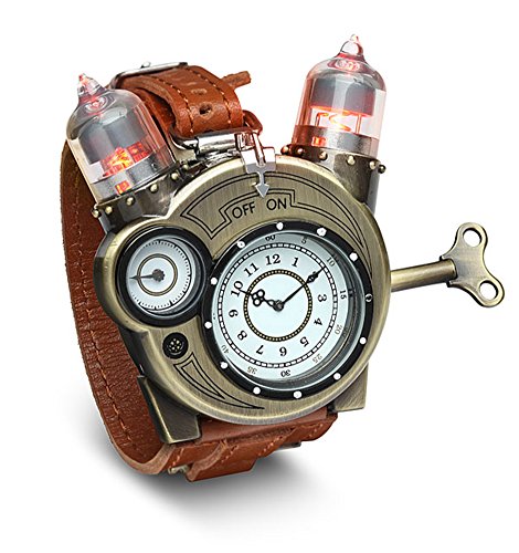 Preisvergleich Produktbild Steampunk Styled Tesla Analog Watch