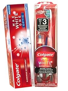 Kit Colgate Max White - The Optic White Toothbrush + Whitening Pen