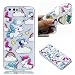 Produktbild Honor 8 Case, Anlike Silikon Hülle für Huawei Honor 8 (5.2 Zoll) Handy Hülle Bunte Muster Design Schutzhülle Etui Bumper für Huawei Honor 8 (5.2 Zoll) - Glückliches Einhorn