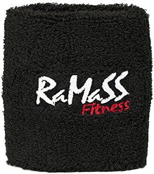 RAMASS Fitness Original Sweatband Wristband, Perfect for Crossfit, Gym, Tennis, Basketball, Running, Football for Men and Women