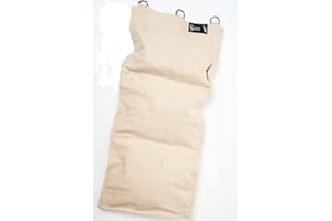 XTRAFITNESS Kung Fu SAND Wall Punch Bag 3 Section - WHITE, Wing Chun,Wall Boxing Strike Bag,Punch Mitts