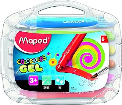 Maped Craie gel COLOR'PEPS GEL, étui plastique de 6 super d...