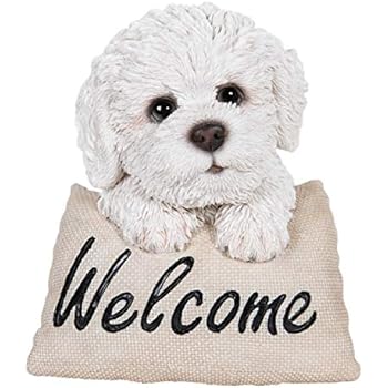 Bichon Frise Planter Dog Dogs Pet Pets Garden Ornaments Decorations