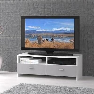 Finlandek - salon - FINLANDEK Meuble TV HELPPO 95cm blanc gris