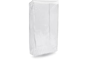 New Star Foodservice 36565 Commercial Sheet Pan Rack Cover, PVC, 20-Tier, 28 x 23 x 61 inch, Clear