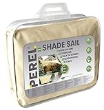 bietet einen UV-Schutz von 90 %  wasserabweisend  luftdurchlässiges Gewebe  die Seiten sind bogenförmig, damit das Segel gespannt bleibt  D-Ring (Metall, verzinkt) an allen Ecken