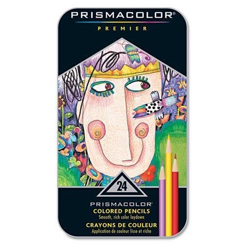 Prisma Premier Colored Pencils Tin - Set of 24 Colors