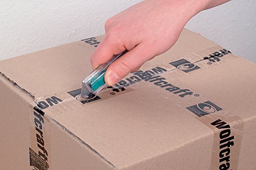 Wolfcraft 1 Sicherheitsmesser aus Kunststoff mit einziehbarer Klinge inklusive einer Trapezklinge, 4135000 - 2