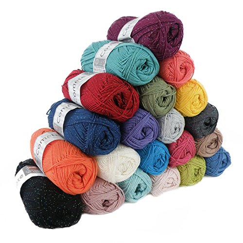 10 x 50g Glamour Strickgarn COMETE, #066 ‚ocean diamond‘ - 2