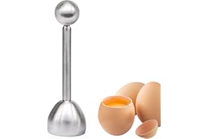 Hotype Coupe-œuf Outil D'Oeuf en Acier Inoxydable, Ouvre de Coquille D'oeuf, Coupe-Coquille pour Oeufs durs et Mous, Séparateur de Coquille D'oeuf la Maison Cuisine