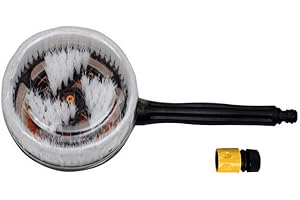 Boomboost Spazzola per Autolavaggio con Flusso d'Acqua A Rotazione Automatica Manutenzione Creativa per Autolavaggio con Pratico Dapter Durablea Capelli Morbidi