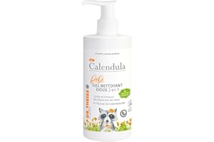 NATURWAREN ITALIA Dr Theiss - Bio Calendula Bébé, Gel Nettoyant Doux 2 en 1 - Corps & Cheveux - Calendula Bio et Glycérine Végétale - Tous types de Peaux, même Sensibles - Flacon Pompe 300ml