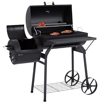 Ultranatura Smoker Grill Denver Mit 2 Brennkammern Barbecue Grillwagen Zum Grillen Mit Direkter Indirekter Hitze Bbq Station Ca119 X 66 X 135 Cm