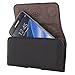 Produktbild XiRRiX Echt Leder Quer Handy Tasche 2.3 3XL-Slim Gürteltasche für Motorola Moto G4 Play / LG Q6 / Samsung Galaxy S5 J5 2016 S7 etc - schwarz