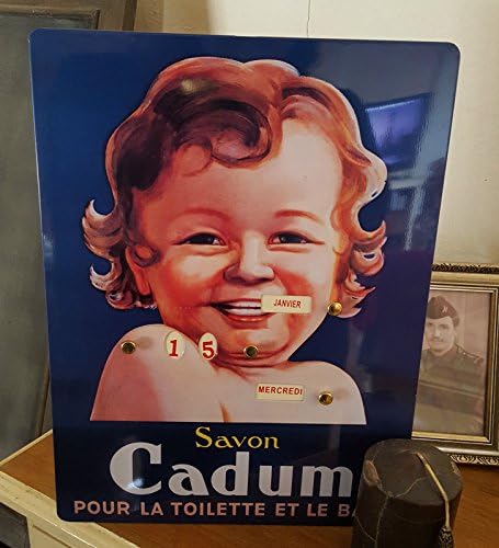 Plaque Cadum "Perpetual Calendar, 30 * 40 CM